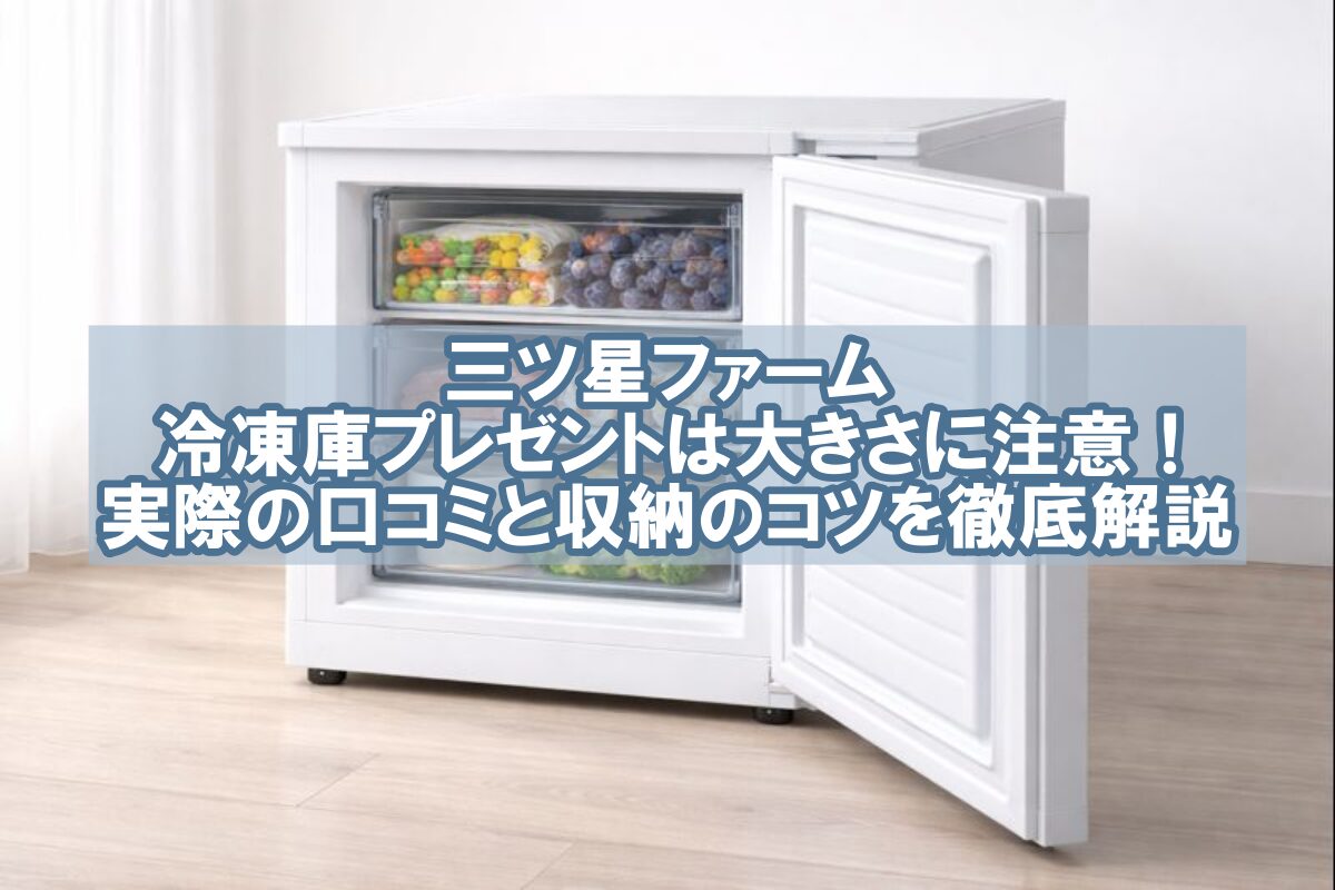 三ツ星 ファーム 冷凍庫 レンタル 大き さ